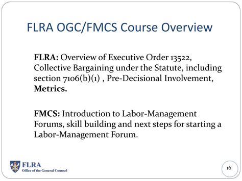 FMCS Overview .